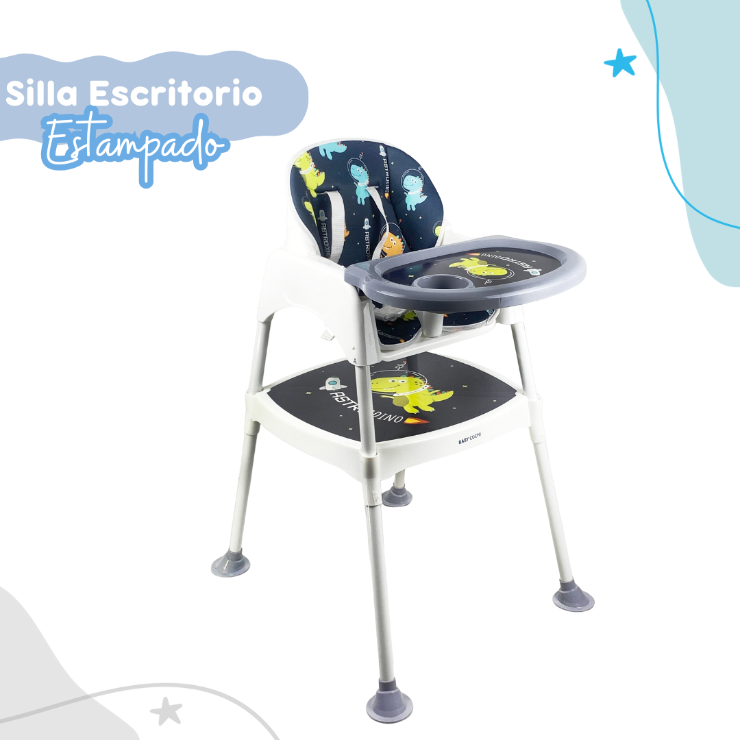 🧸CreceConmigo 3 en 1: Silla comedor escritorio🚀