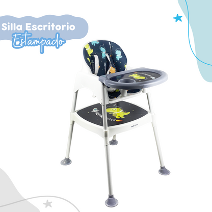 🧸CreceConmigo 3 en 1: Silla comedor escritorio🚀