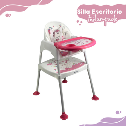 🧸CreceConmigo 3 en 1: Silla comedor escritorio🚀