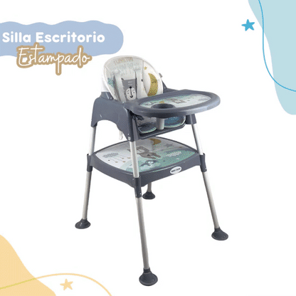 🧸CreceConmigo 3 en 1: Silla comedor escritorio🚀