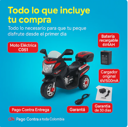 🏍️ Moto Eléctrica para Niños C051
