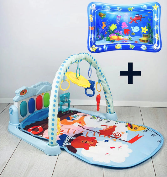 🧸Gimnasio Piano + Tapete de Agua para Bebés 💖